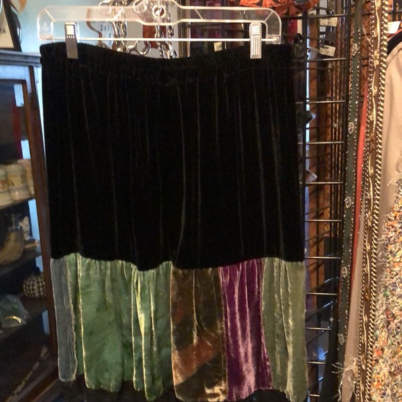 Reb Collections velvet midi skirt one of a kind! - Picture 2 of 4